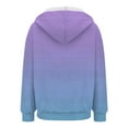 thumbnail image 6 of BOBOGOJP Womens Zip Up Hoodies 2025 Fall Winter Trendy Long Sleeve Hooded Sweatshirts Long Sleeve Comfy Casual Tie-dye Jacket Purple,Size M, 6 of 6