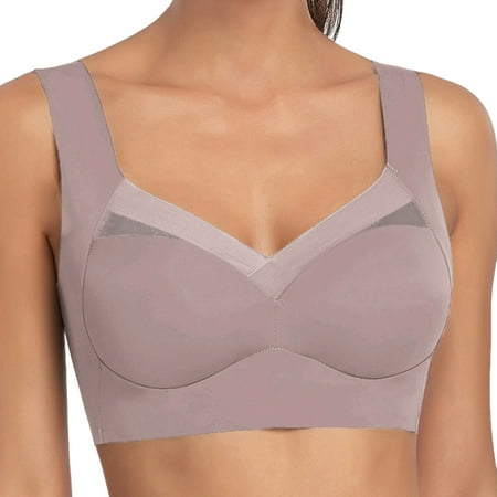 

adviicd Sports Bras for Women High Support Women s Balconette Bra Seamless Plus Size Full Coverage Underwire Support Bras Pink X-Large