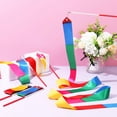 thumbnail image 4 of 18 Pcs Rubans de Danse pour Enfants Rubans Colorés Rubans Tourbillonnants de Gymnastique Rythmique Rubans en Polyester Baguettes en Ruban Ruban de Danse Cadeaux de Fête, 4 of 6