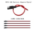thumbnail image 1 of 5PCS Battery Charger SAE Connector 12V DC Power Plug DIY Cable 14AWG 15/30cm, 1 of 1