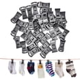 thumbnail image 1 of 40 Pieces Laundry Sock Clips Clothes Clips Hangers Multipurpose Home Organizer Sock Washing Locks Laundry Accessories Drying Racks for Scarf, 1 of 5