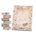 thumbnail image 3 of Conjunto de cintas Washi de dibujos animados Kawaii, 18 rollos de cintas adhesivas decorativas con adorno dorado de animales finos Hs, 3 of 4