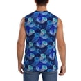 thumbnail image 4 of Fotbe Men's Glowing Jellyfish Pattern Print Men's Sleeveless Muscle Tank Tops Casual T-Shirts for Gym Workout Beach-X-Large, 4 of 8