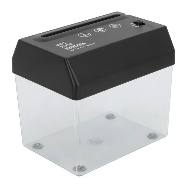 Trituradora De Papel Portátil, Interruptor Deslizante De 3 Posiciones Mini Trituradora De Papel Ahorro De Espacio Con Espuma Antideslizante Para Escritorio