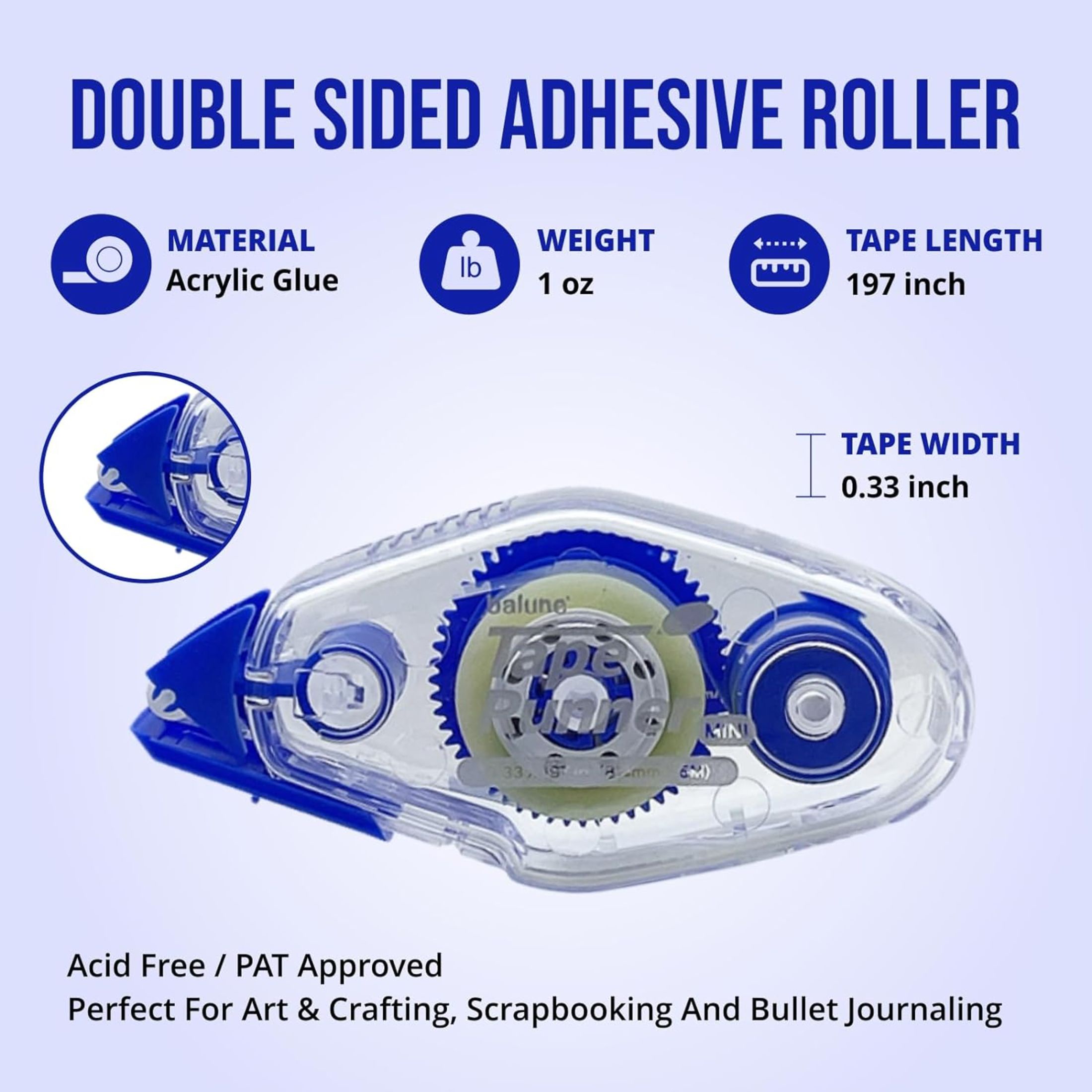 TapeRunner Double-Sided Adhesive Tapes, 5/16 Inches Standard (315 inches per Cartridge), 20 Cartridge