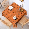 thumbnail image 2 of Halloween Framed Icons Pattern Square Tablecloth,Waterproof Square Table Cover,Wipeable Spillproof Washable Table Cover for Home Kitchen Party Decor 42"X42"(107x107cm), 2 of 6