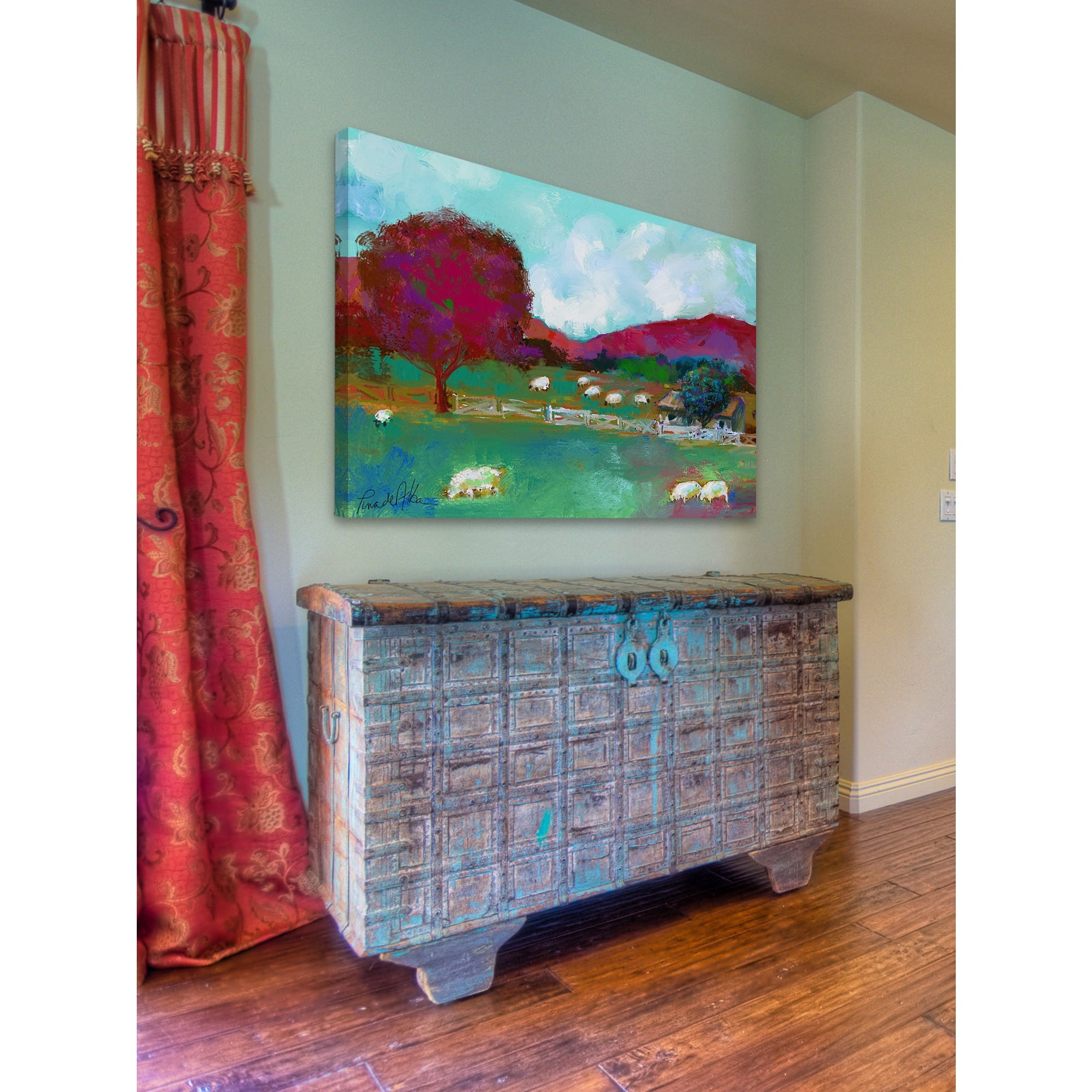Marmont Hill "Kentish Farm" by Arthur Pina Painting Print on Wrapped Canvas