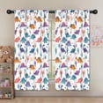 thumbnail image 5 of Blackout Kids Curtains,White Dinosaurs Trees Cacti Pattern Childrens Insulated Curtains Set Of 2,Bedroom Essentials,Toddler Room Decor 52"x63", 5 of 5