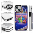 thumbnail image 3 of Funda tipo cartera con tarjetero para iPhone 14, de piel sintética con tapa trasera tipo folio, función atril, ranuras para tarjetas, para mujeres y niñas, con doble cierre magnético, a prueba de, 3 of 6