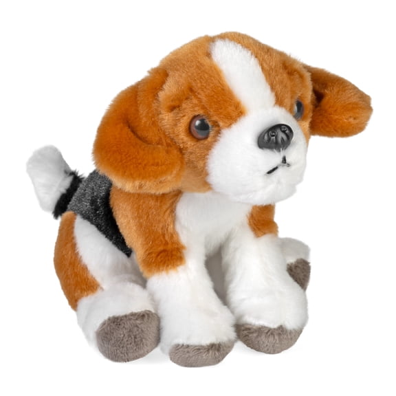 Wild Republic Pocketkins Eco Beagle, Stuffed Animal, 5 Inches, Plush Toy, Made from Recycled Materials, Eco Friendly