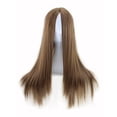 thumbnail image 3 of Qarigey Mujer peluca diadema larga recta DIY fiesta pelo falso resistente al calor portátil reutilizable decoración vestidor peluquín regalo tipo 1 Cuidado del cabello tipo 3 Qarigey  MR1431-03, 3 of 5