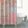 thumbnail image 4 of Pioneer Flower Floral Print Pattern Shower Curtain 84"x72" ,Bathroom Decorative Shower Curtains Set with 12 Hooks,Modern Waterproof Washable Shower Curtain, 4 of 6
