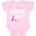 thumbnail image 3 of Inktastic Breast Cancer Awareness My Auntie is a Fighter Boys or Girls Baby Bodysuit, 3 of 5