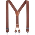thumbnail image 7 of AWAYTR Unisex Adjustable Polyester Suspenders, Brown, 27", 7 of 7