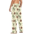 thumbnail image 5 of Sasquatch Mens Cotton Pajama Pants with Pockets Elastic Waist Lightweight Breathable Relaxed Fit Lounge Sleepwear Large, 5 of 6