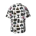 thumbnail image 4 of Goofa Cool Camera Printed Men's Casual Short-sleeved Shirt,Lightweight Breathable Button-down,Summer Casual men's top,Versatile Fashion shirt-XX-Large, 4 of 7