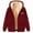 zb-Wine, variant on Hvyesh Hoodies for Women Winter Fleece Sweatshirt - Full Zip Up Thick Sherpa Lined Hooded Jacket with Pockets