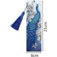 thumbnail image 4 of DIY Diamond Painting Leather Bookmark 5D Diamonds de forma especial Kits de arte de diamantes de imitación brillantes para adultos Niños Mosaico Borla de cuero Punto de cruz Bordado Regalos hechos a mano (Pecock 1) Sailing Electrónica, 4 of 6