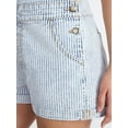 thumbnail image 4 of No Boundaries Denim Shortalls, 3" Inseam, Women's Sizes XXS-XXL, 4 of 5