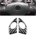 thumbnail image 3 of For Celica 2000-2005 Soft Carbon Fiber Car Steering Wheel Button Cover Trim Sticker Accessories, 3 of 4