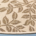 thumbnail image 4 of Safavieh Courtyard Regent Oriental Indoor/Outdoor Area Rug, Brown/Natural, 5'3" x 5'3" Round, 4 of 9