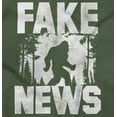 thumbnail image 2 of Fake News Legend Bigfoot Sasquatch Plus Size Crewneck Graphic Tee Shirt Brisco Brands 2X, 2 of 5
