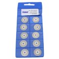 thumbnail image 4 of TMAX 10 pc 3/4 Inch 20mm Solid Diamond Coated Cutoff Discs Cut Off Saw Wheel with Mandrel of 1/8 Inch Shank for Dremel and Other Rotary Tools, 4 of 4