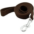 thumbnail image 1 of GHSDFBB Strong Durable Nylon Dog Training Leash, Traction Rope, 4/5/6 Feet Long, 3/4 Inch 1 Inch Wide, for Small and Medium Dogs (1''x4 FT, Brown), 1 of 4