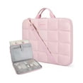 thumbnail image 7 of BAGSMART 15-16" Laptop Shoulder Bag Laptop Sleeve Case with Zipper, Protective Laptop Case Cover Computer Bag Compatible with Macbook Air/Pro 15.6 inch, Shoulder Strap, Baby Pink, 7 of 7
