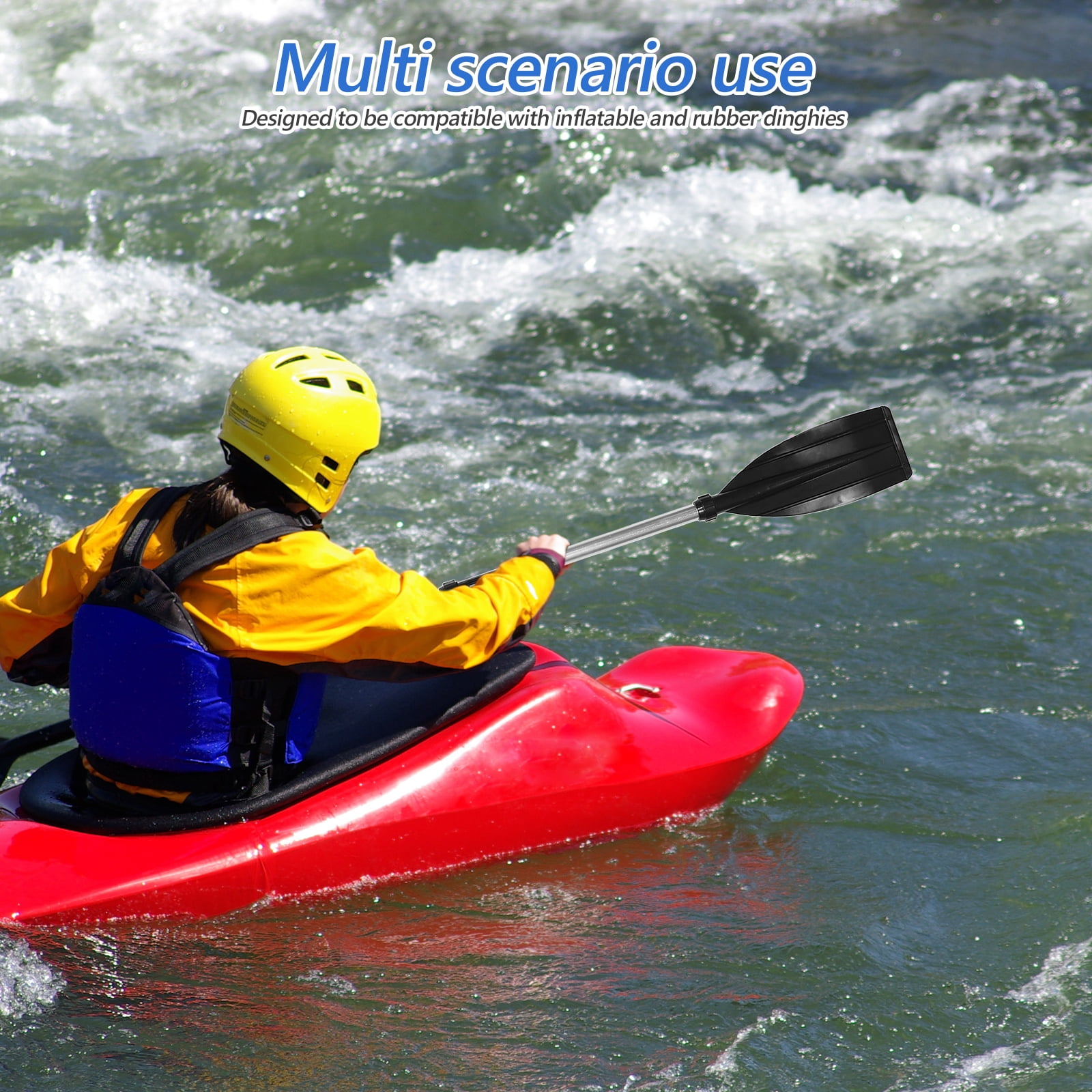 Hytrove Canoe Paddles Detachable Aluminum Alloy 1 Set for Inflatable Boats Boating