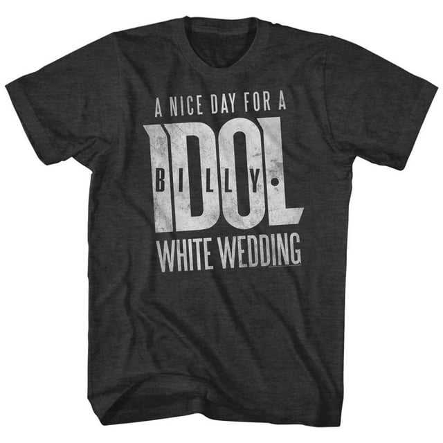 Billy Idol Music White Wedding Adult Short Sleeve T Shirt
