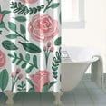 thumbnail image 3 of Waterproof Pioneer Shower Curtain 36x72 Inch Polyester Unique Colorful Floral Shower Curtain for Bathroom Hotel Home Decor with 7 Plastic Hooks, 3 of 3