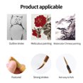 thumbnail image 3 of Chinese Painting Brush Beginner Calligraphy Drawing Bamboo Pen Curtain Felt Rice Paper Set Landscape Drawing Writing Art Supply, 3 of 5