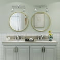 thumbnail image 6 of GODCHAR 20 inch Matte Gold Modern Round Vanity Mirror, 6 of 9