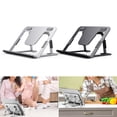 thumbnail image 2 of Tablet Stand Portable Aluminum Alloy Laptop Holder Adjustable and Foldable Stands for Pad 7in-13inch, 2 of 8