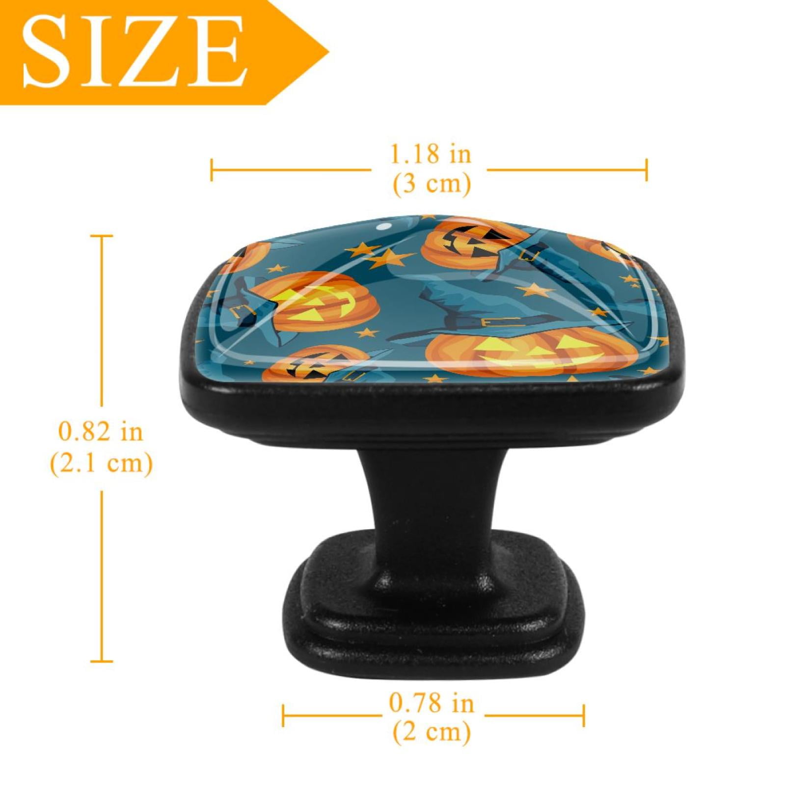 4 Pcs Cabinet Handle Drawer Pulls Pumpkin Star Knobs with Screws Square Furniture Office Cabinet Knob Decoration