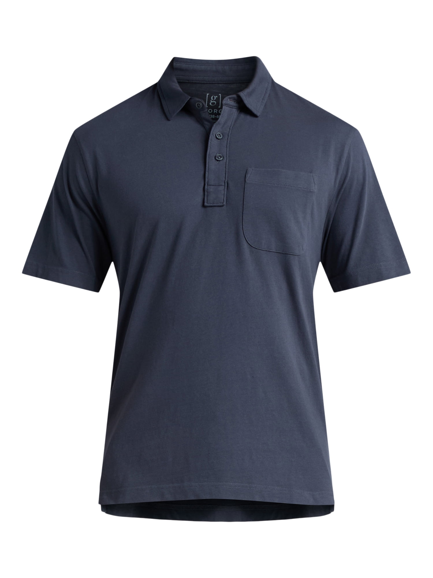 George Men's & Big Men's 2-Pack Short Sleeve Jersey Polo with Pocket, Sizes S-3XL