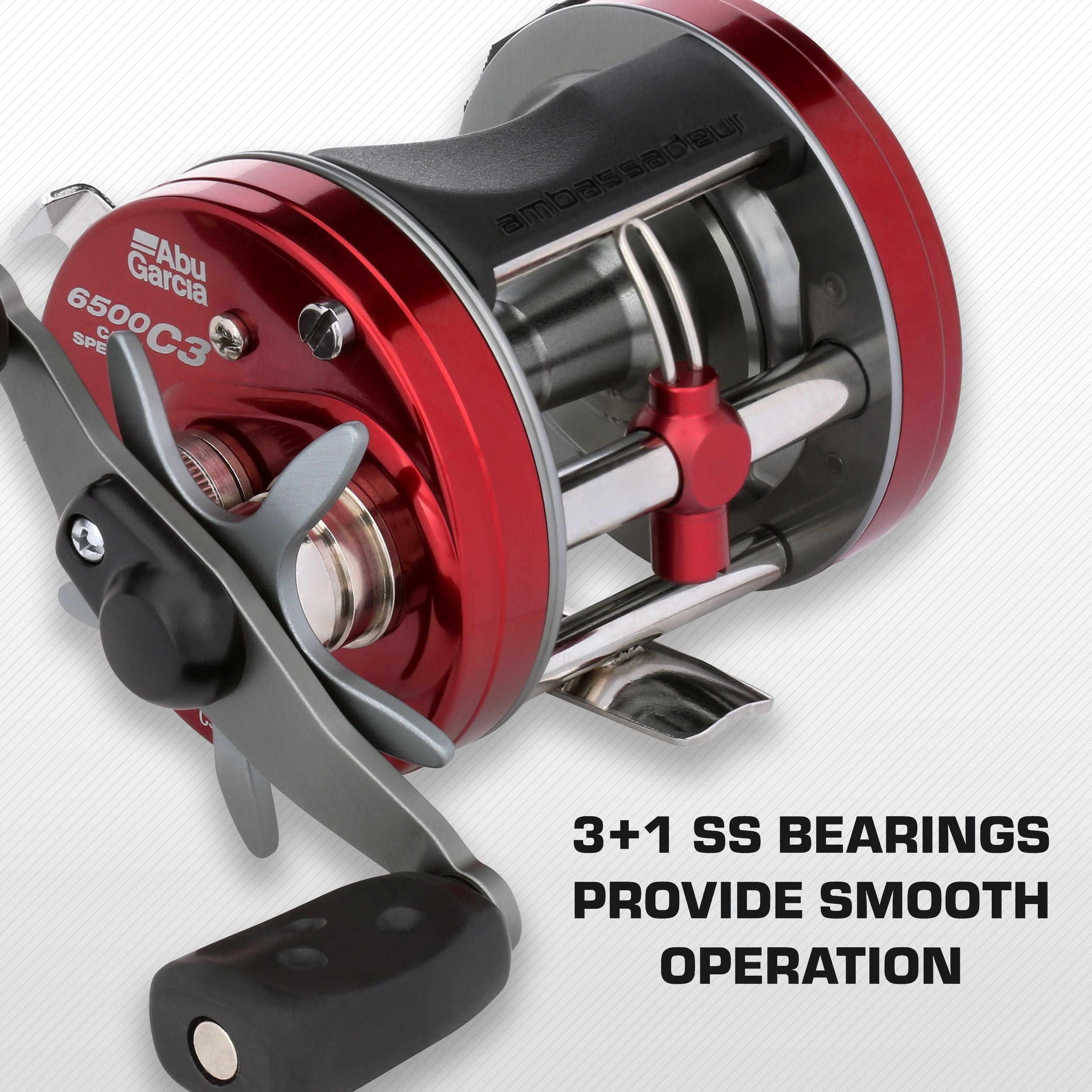 Abu Garcia C3 Carp Special Round Reel, 6500 Size Fishing Reel