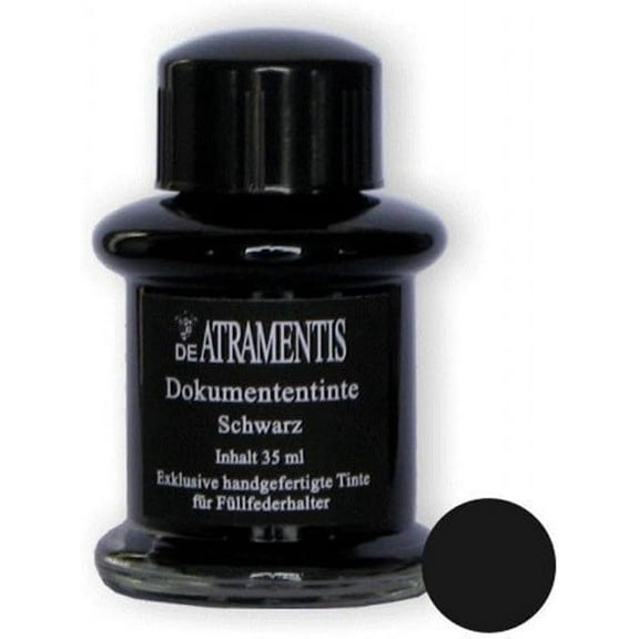 De Atramentis Document Ink-Black 45 ml fountain pen bottled ink