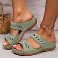 thumbnail image 4 of Women's Orthopedic Slide Sandals Open Toe Comfort Walking Sandals Arch Support Casual Summer Slip On Shoes, 4 of 5