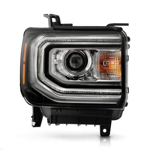 HID/Xenon Type LED DRL Projector Headlight 2016-2018 GMC Sierra 1500 - Passenger