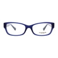thumbnail image 3 of Coach 0HC6078 Optical Full Rim Rectangle Womens Eyeglasses - Size 54 (Navy / Transparent), 3 of 5