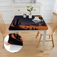 thumbnail image 2 of WYYP Cactus Moon Stars Square Tablecloth with Elastic Edge 100% Polyester Fiber 40*40, 2 of 8