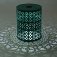 thumbnail image 6 of Iron Outdoor Patio Side Table with Solar Powered Light, Teal, 6 of 6