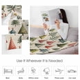 thumbnail image 4 of Christmas Green Tree Throw Flannel Blanket 40x60In Pink Pine Tree Winter Watercolor Vintage Super Soft Cozy Bed Blanket, Lightweight Plush Fuzzy Bed Throw for Bedroom Sofa Couch Living Room, 4 of 4