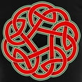 thumbnail image 3 of CafePress - Celtic Christmas Knot Women's Dark Pajamas - Women's Short Sleeve Print T-Shirt and Pants Dark Cotton Pajama Set, 3 of 7