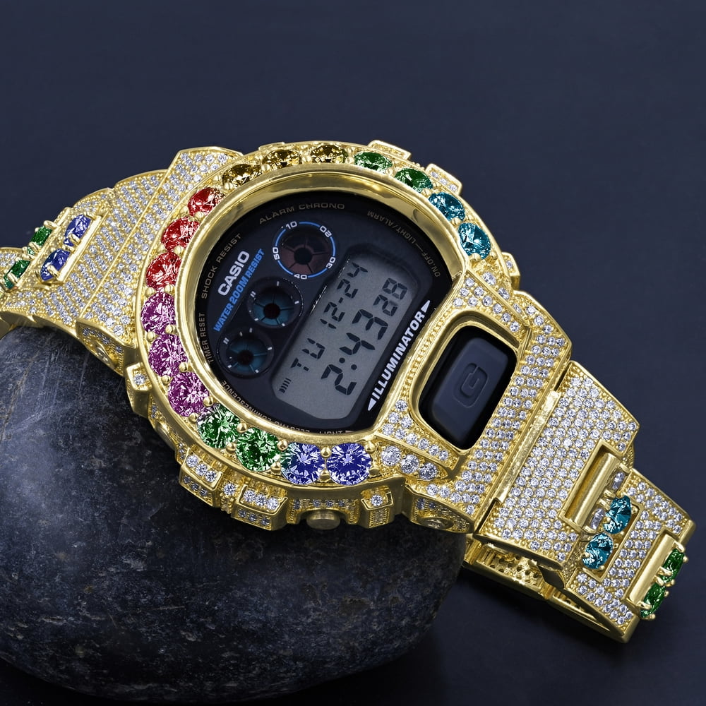 g shock diamond face