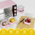 thumbnail image 3 of Topboutique 30 Pcs Mini Cake Pans With Lids,Aluminum Foil Brownie Baking Cups with Spoons,Square Ramekins Cupcake Cups,Disposable Muffin Tins,Dessert Cups for Christmas Birthday Party Picnics,Pink, 3 of 8