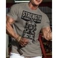 thumbnail image 2 of Gymish Strength Is Earned Not Given Workout T-Shirt – Motivational Gym Tee for Men, Athletic Lifting Shirt, 2 of 6