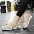 thumbnail image 6 of YOURDIARY Adjustable Hook and Loop Wide Fit Casual Walking Shoes, Breathable Mesh Air Cushion Non Slip Comfort Sneakers for Women Seniors, 6 of 7